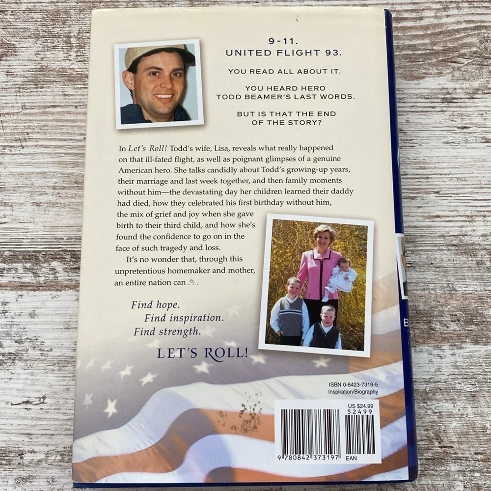 Lets Roll by Lisa Beamer Hardcover 2002 911 Flight 93 Memoir Book